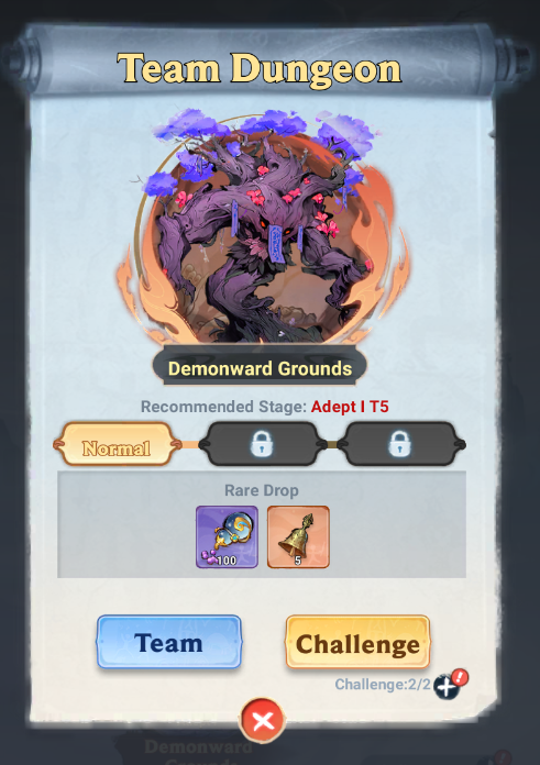 Dungeon Push Event Interface