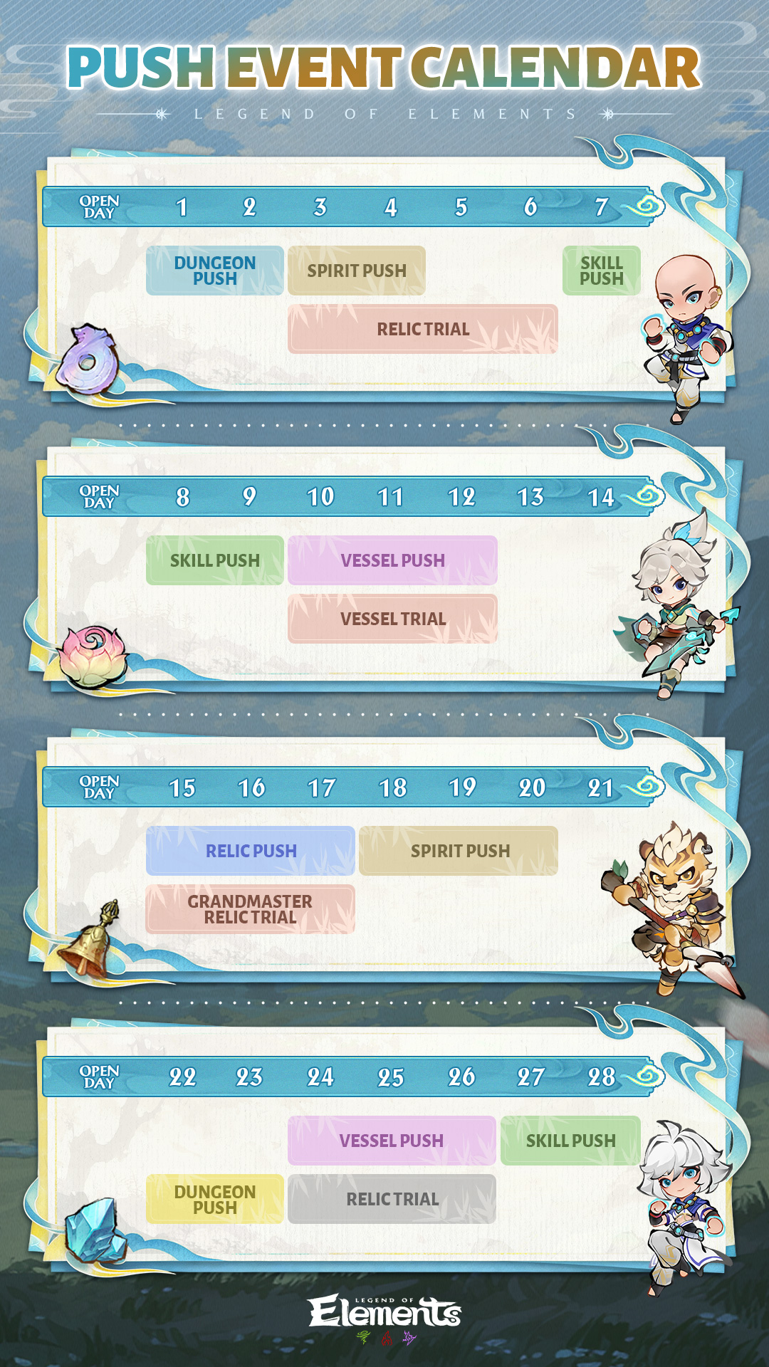 New Server Push Events Calendar