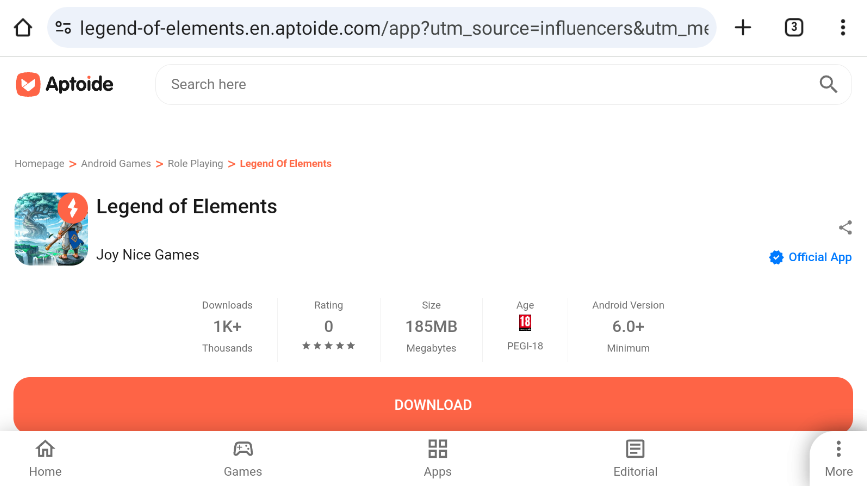 Legend of Elements on Aptoide appstore