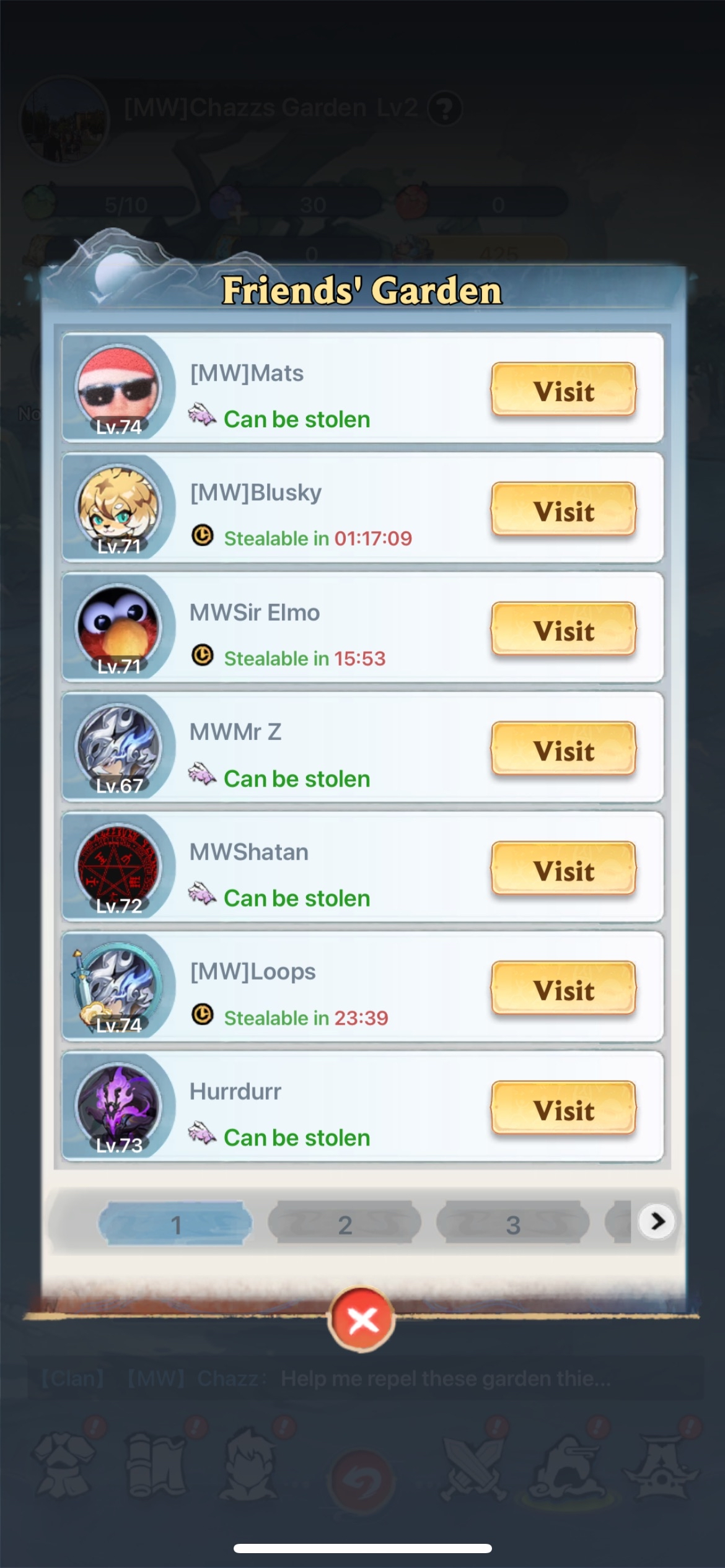 Friends Garden Tab