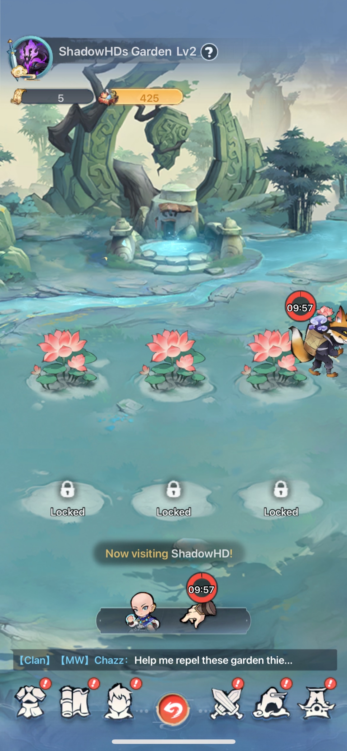 Stealing Battle Screen