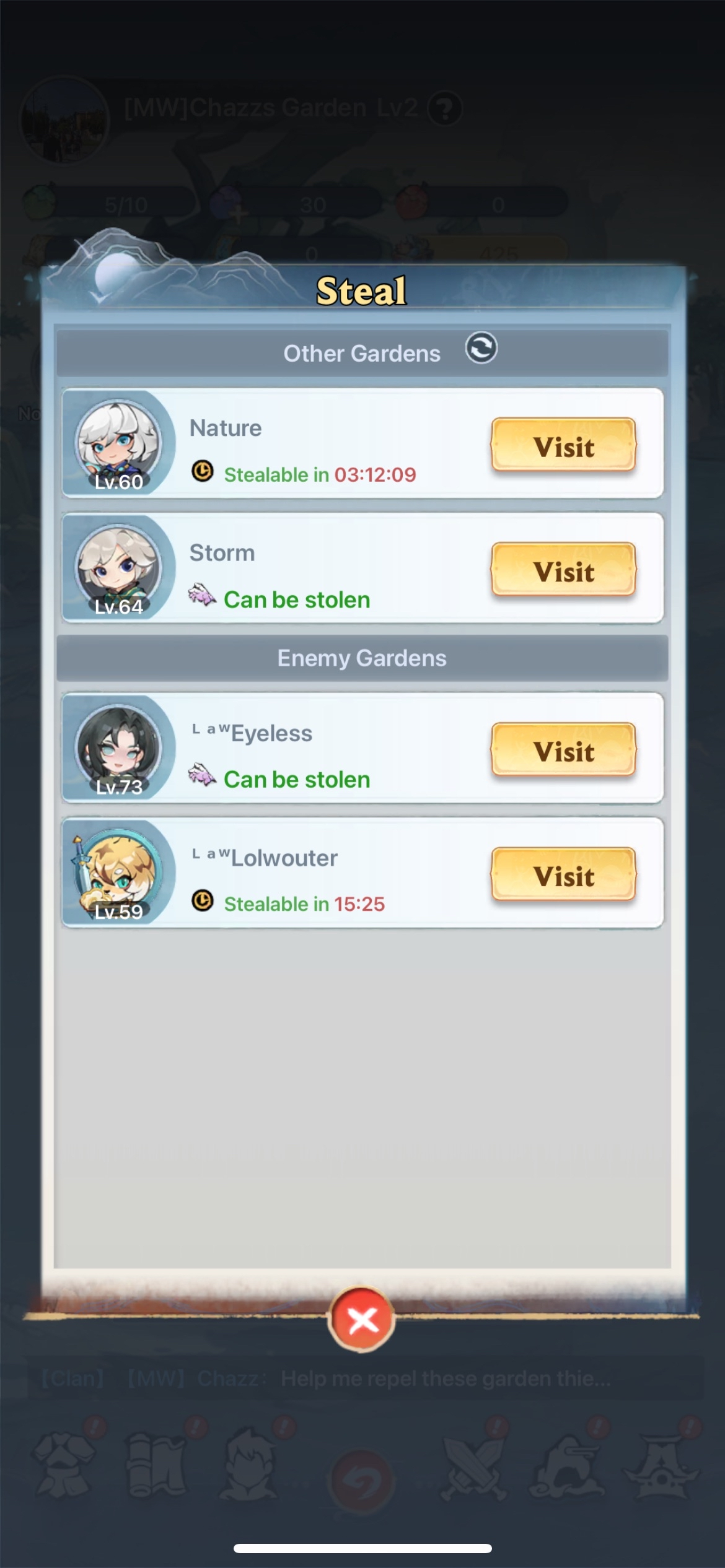 Steal Tab Interface